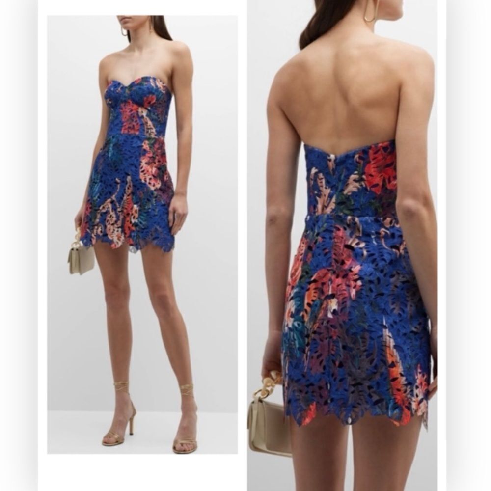 Marchesa Notte Sleeveless Floral Dress NWT Size 12 $850